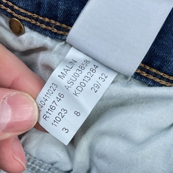 Mavi Jeans‎ Womens 29 Blue Malin Bootcut Low Rise Stretch Denim Flap Pockets - Picture 14 of 15